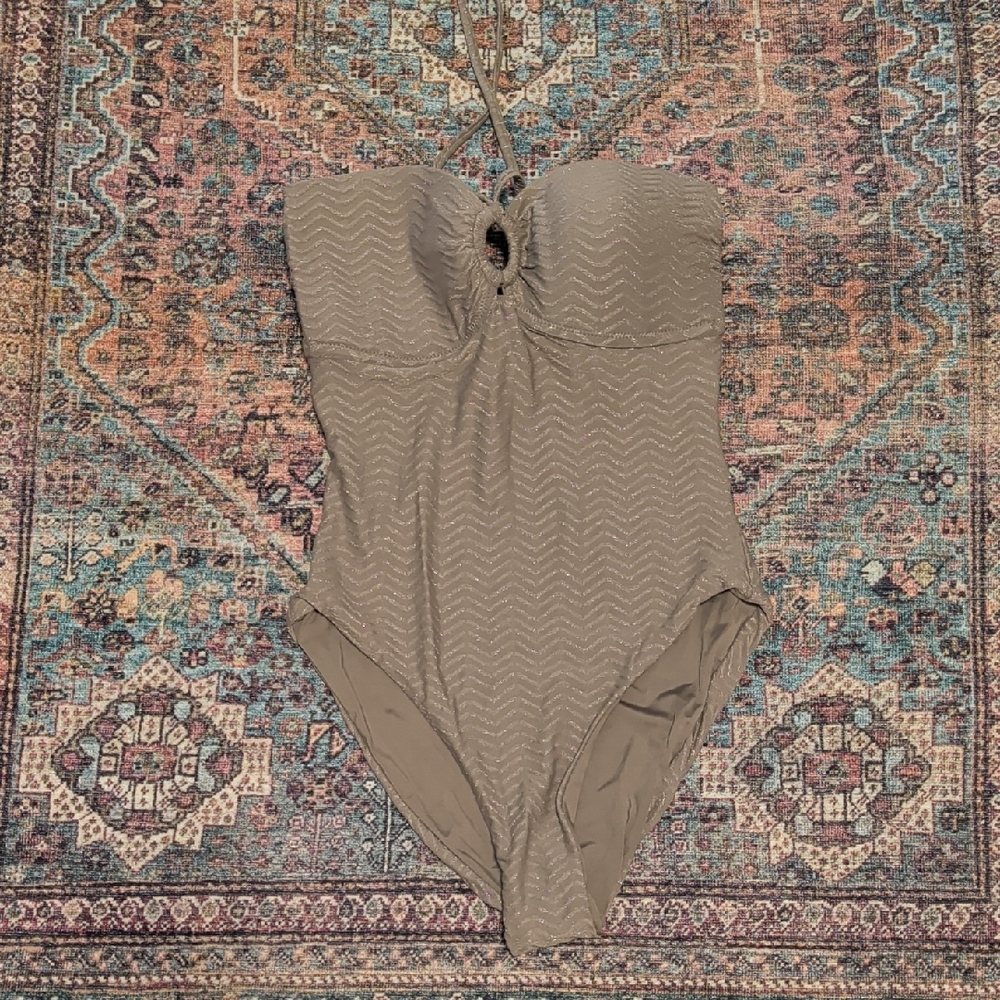 Trina Turk Taupe and  Swimsuit